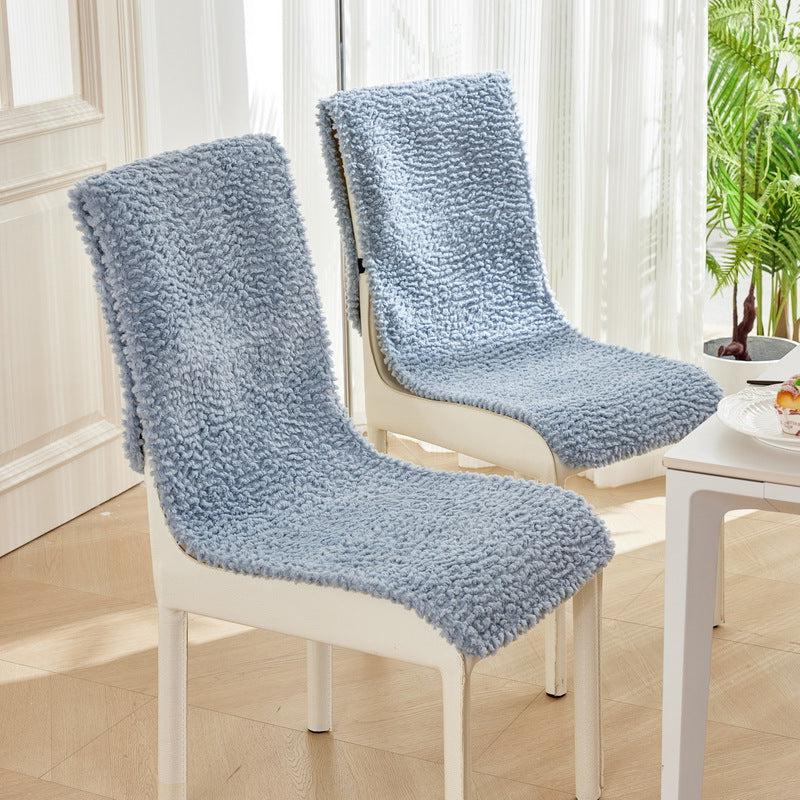 Luxury plush, anti-slip chair cover in soft pure wool