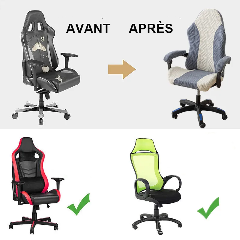 avant après utilisation de la housse