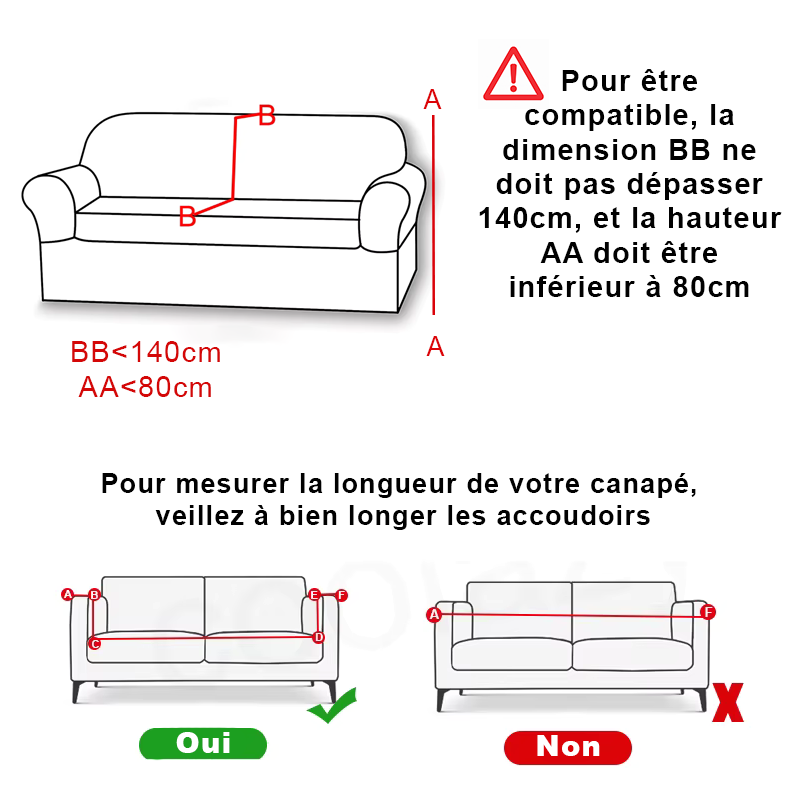 Stretch damask velvet sofa cover for 1-, 2-, 3-, 4-, and 5-seat sofas
