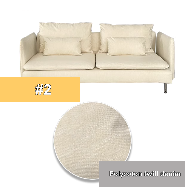 Housse canapé IKEA SODERHAMN beige polycoton twill denim