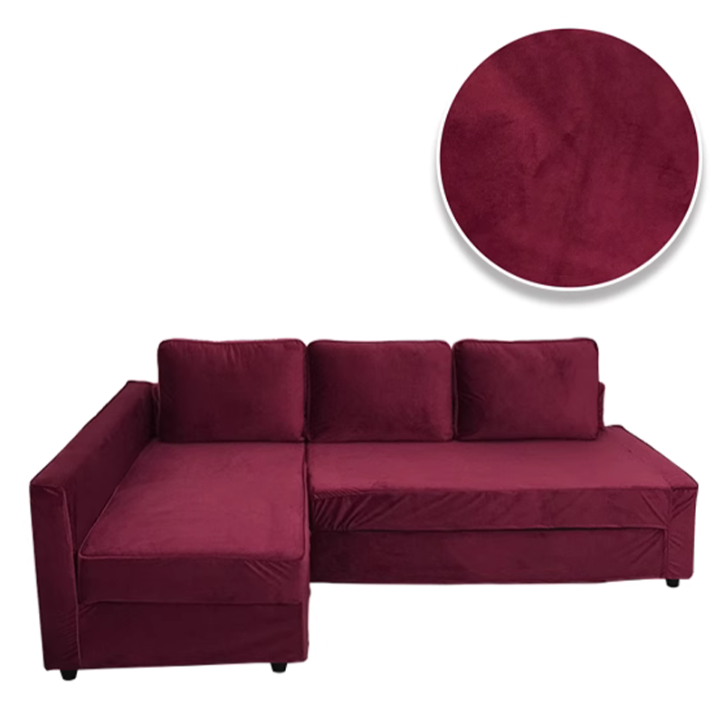 Luxury pure Dutch velvet cover for convertible IKEA FRIHETEN corner sofa