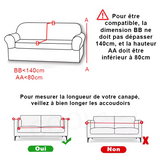 Stretch damask velvet sofa cover for 1-, 2-, 3-, 4-, and 5-seat sofas