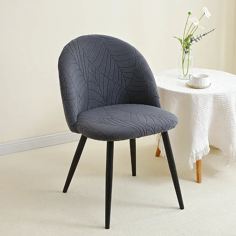 Housse pour chaise Mauricette maisonsdumonde gris foncé
