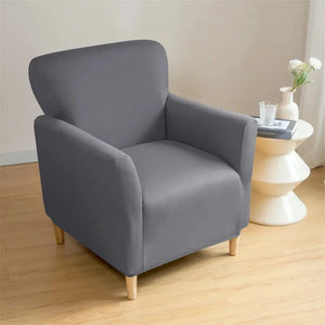 Stretch waterproof Lycra cover for club armchairs, solid colors