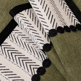 finitions chevrons vert