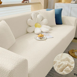 Stretch damask velvet sofa cover for 1-, 2-, 3-, 4-, and 5-seat sofas