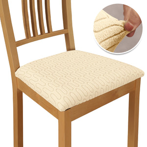 Stretch jacquard chair seat covers