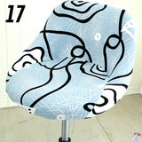 Housse extensible pour tabouret de bar coque motif 17