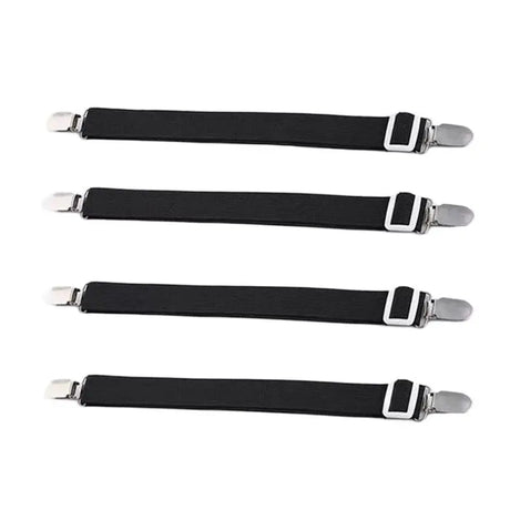 fixateurs universels pour housses de canapé - 4 sangles simples noir