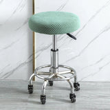 Housse de tabouret rond super extensible vert