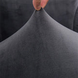 tissu velours gris zoom