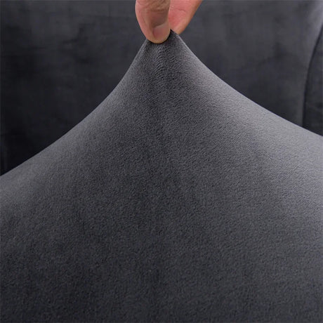 tissu velours gris zoom