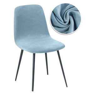 Pure velvet Scandinavian small-back chair cover