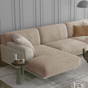 Stretch sofa cushion cover in pure velvet, muted colors