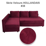Luxury pure Dutch velvet cover for convertible IKEA FRIHETEN corner sofa