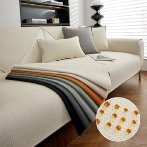 Non-slip waterproof sofa covers with embossed texture