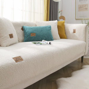 Soft, warm, non-slip pure wool sofa covers