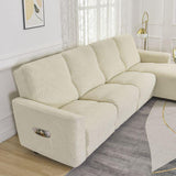 housse pour canapé relax 3 places méridienne beige