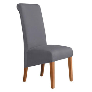 Stretch solid-color Lycra high-back chair covers