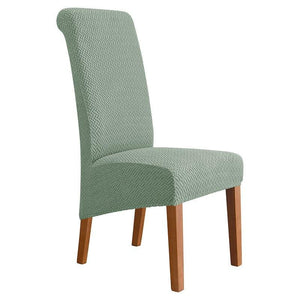Stretch damask velvet high-back chair covers