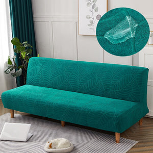Waterproof click-clack sofa covers with hibiscus leaf texture