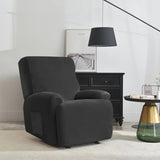 housse pour fauteuil relaxation noir vue de profil