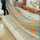 Large double-sided chenille sofa throw blanket in a bohemian ethnic style, reinforced