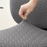 tissu extensibles en velours damassé gris